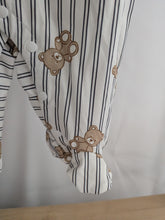 Load image into Gallery viewer, Stripe Teddy Bear Sleepsuit
