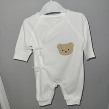 Load image into Gallery viewer, White Layette Footless Babygrow
