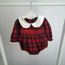 Load image into Gallery viewer, Tartan Smocked Romper
