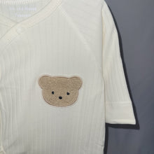 Load image into Gallery viewer, Cream Layette Footless Babygrow
