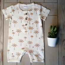 Load image into Gallery viewer, Palm tree romper
