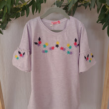 Load image into Gallery viewer, Girls bell sleeved floral top

