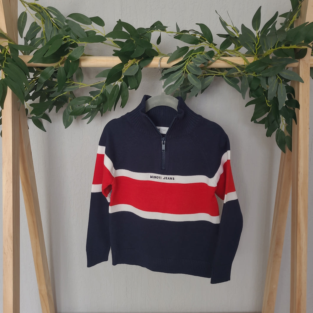 Knitted Half Zip Sweater 