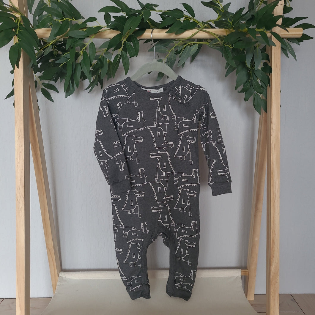 Grey Crocodile Onesie