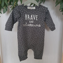 Load image into Gallery viewer, Grey Polka Dot Onesie
