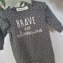Load image into Gallery viewer, Grey Polka Dot Onesie
