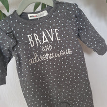 Load image into Gallery viewer, Grey Polka Dot Onesie

