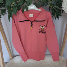 Load image into Gallery viewer, Girls Pink 1/4 zip sweatshirt
