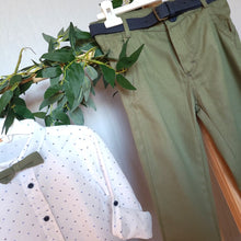 Load image into Gallery viewer, Boys 3 Piece Shirt, Bow Tie and Trouser Set
