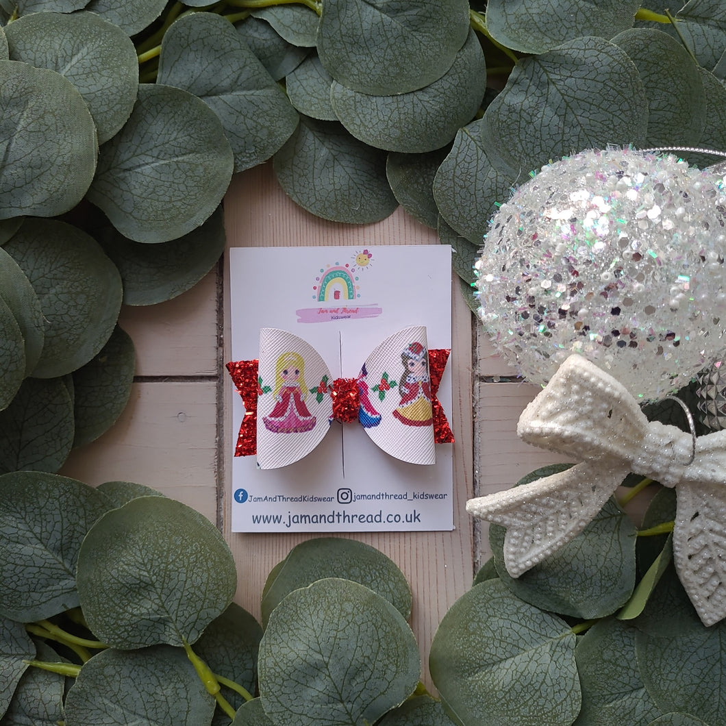 Christmas Princess Hair Bow