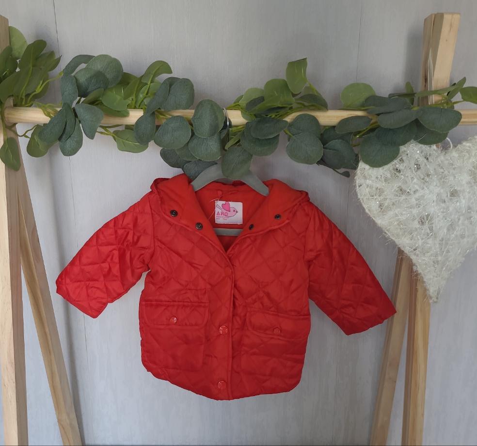 Baby Girls Red Padded Jacket