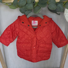 Load image into Gallery viewer, Baby Girls Red Padded Jacket
