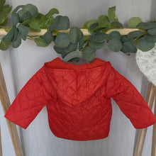 Load image into Gallery viewer, Baby Girls Red Padded Jacket
