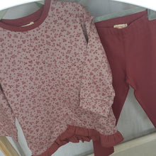 Load image into Gallery viewer, Girls Pink 2 Piece Floral set
