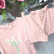 Load image into Gallery viewer, Baby Girls Daisy Printed Top &amp; Short
