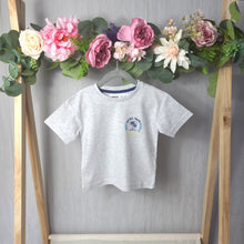Load image into Gallery viewer, Boys Light Grey T-Shirt|Small Motif
