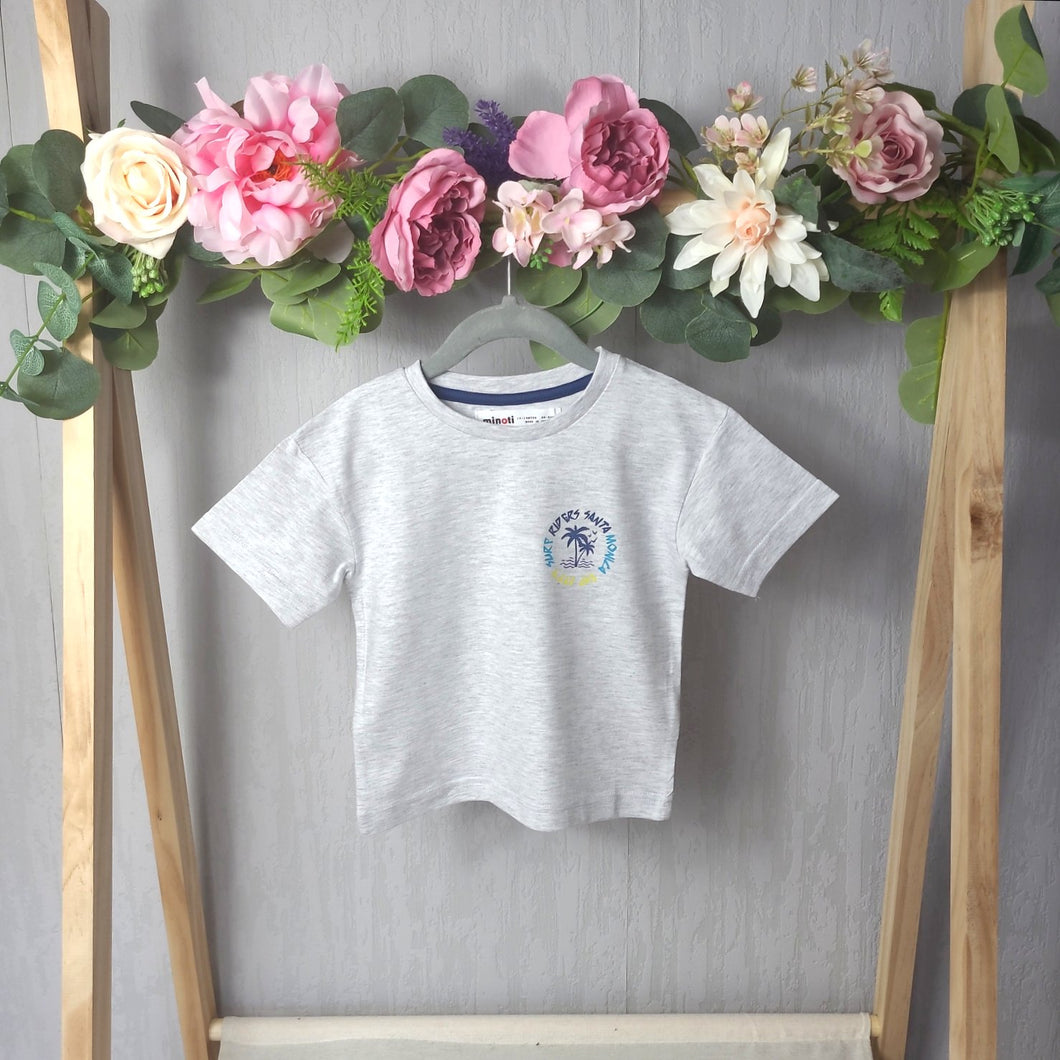 Boys Light Grey T-Shirt|Small Motif