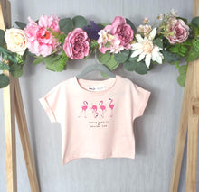 Load image into Gallery viewer, Girls Pink Flamingo T-Shirt
