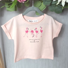 Load image into Gallery viewer, Girls Pink Flamingo T-Shirt
