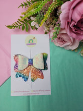 Load image into Gallery viewer, Multicolured mermaid Layla hair bow
