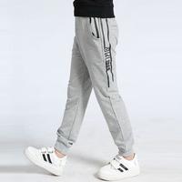 Boys Side Stripes Print Slim Fit Sport Pants