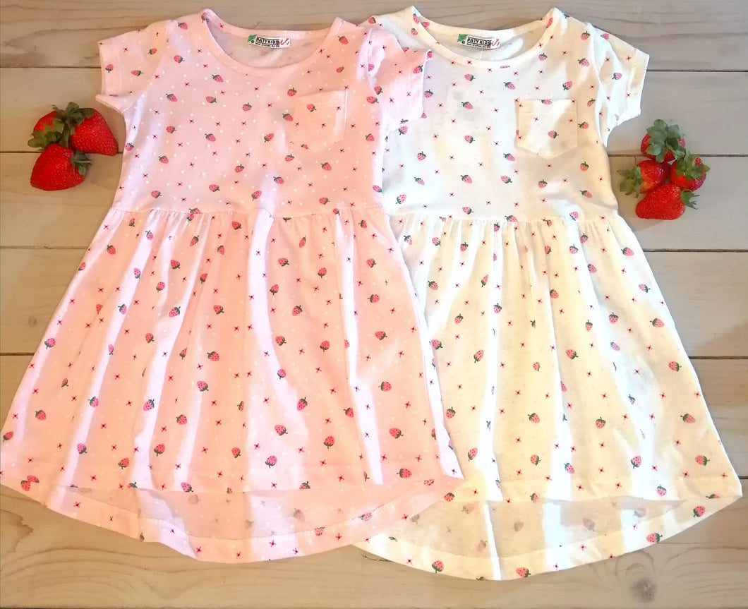 Girls Strawberry Themed Dress
