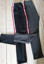 Load image into Gallery viewer, Girls Stripe Leggings with Side Stripes detail
