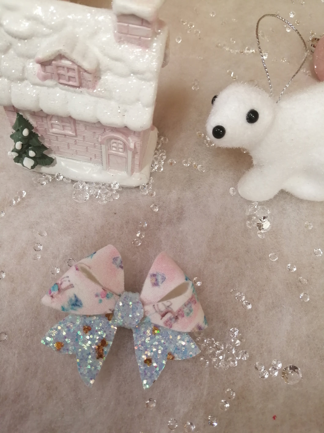 Deer Print Sparkly Starlet Hairbow