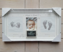 Load image into Gallery viewer, Hand and foot print photo frame
