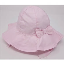 Load image into Gallery viewer, Girls Wide Brim Hat/Bow &amp; Strap
