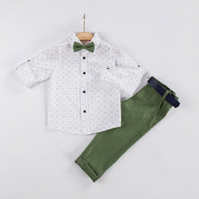 Load image into Gallery viewer, Boys 3 Piece Shirt, Bow Tie and Trouser Set
