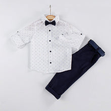 Load image into Gallery viewer, Boys 3 Piece Shirt, Bow Tie and Trouser Set
