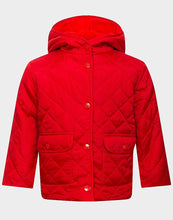 Load image into Gallery viewer, Baby Girls Red Padded Jacket
